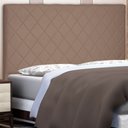 Ver imagem 2 de Cabeceira Solteiro 0,90m Esmeralda Suede Caramelo - Pallazio