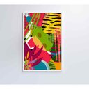 Ver imagem 5 de Quadro Pintura Aquarela Tropical 4 60x40 Cm Tecido Canvas