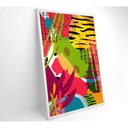 Ver imagem 2 de Quadro Pintura Aquarela Tropical 4 60x40 Cm Tecido Canvas