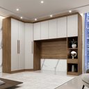 Ver imagem 2 de Guarda Roupa Modulado Casal Safira 008 em Mdf com 8 Portas e 4 Gavetas