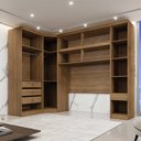 Ver imagem 3 de Guarda Roupa Modulado Casal Safira 008 em Mdf com 8 Portas e 4 Gavetas