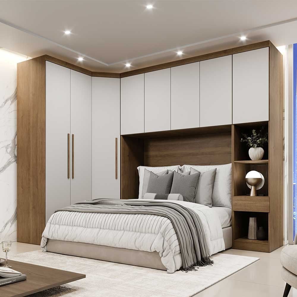 Guarda Roupa Modulado Casal Safira 008 em Mdf com 8 Portas e 4 Gavetas Menor preço em Guarda Roupa Modulado Casal Safira 008 em Mdf com 8 Portas e 4 Gavetas