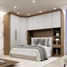 Guarda Roupa Modulado Casal Safira 008 em Mdf com 8 Portas e 4 Gavetas - 1