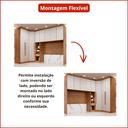 Ver imagem 6 de Guarda Roupa Modulado Casal Safira 008 em MDF com 8 Portas e 4 Gavetas Una Mobília