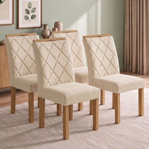 Conjunto 4 Cadeiras para Sala de Jantar Arthus