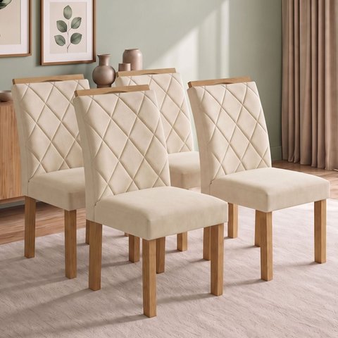 Conjunto 4 Cadeiras para Sala de Jantar Arthus