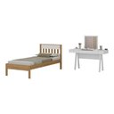 Ver imagem 1 de Cama de Solteiro para Colchão 88 X 188 Cm com Penteadeira 131,5cm Multimóveis Cr35247