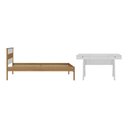 Ver imagem 6 de Cama de Solteiro para Colchão 88 X 188 Cm com Penteadeira 131,5cm Multimóveis Cr35247