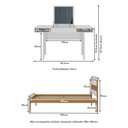 Ver imagem 4 de Cama de Solteiro para Colchão 88 X 188 Cm com Penteadeira 131,5cm Multimóveis Cr35247