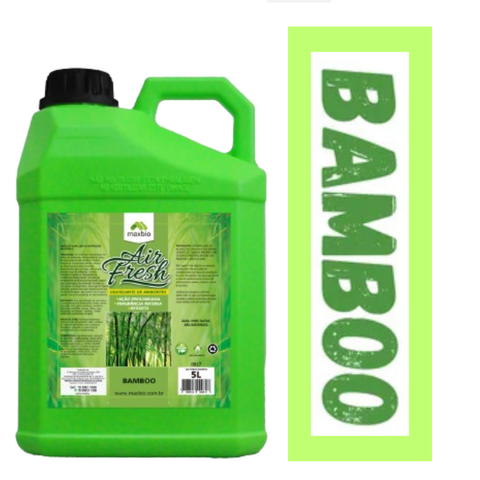 Home Spray Profissional Aromatizador de Ambientes Automotivo Airfresh 12horas Bamboo 5lt Maxbio