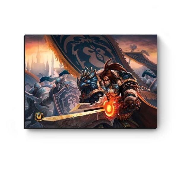 Quadro decorativo MDF World Of Warcraft Varian I