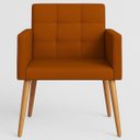 Ver imagem 5 de Kit 2 Cadeiras para Mesa de Jantar Estofada Cozinha Decor Resistente Confortável