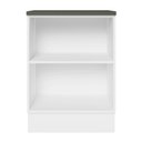 Ver imagem 2 de Balcão 100% Mdf 60 Cm 1 Porta Branco/preto