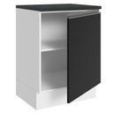 Ver imagem 7 de Balcão 100% Mdf 60 Cm 1 Porta Branco/preto