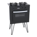 Ver imagem 2 de FOGAO 2 BOCAS VENAX MINI COOK PRETO FOSCO GAS GLP
