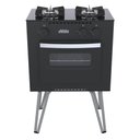 Ver imagem 1 de FOGAO 2 BOCAS VENAX MINI COOK PRETO FOSCO GAS GLP