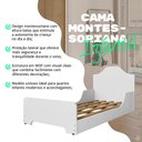 Ver imagem 3 de Cama Montessoriana Infantil Mdf Unissex com Proteção Lateral e Cabeceira Quarto Criança - Branco