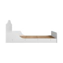 Ver imagem 2 de Cama Montessoriana Infantil Mdf Unissex com Proteção Lateral e Cabeceira Quarto Criança - Branco