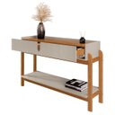 Ver imagem 5 de Aparador de Sala 2 Gavetas 130cm Nay C14 Off White/cedro - Mpozenato