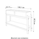 Ver mais imagens de Aparador de Sala 2 Gavetas 130cm Nay C14 Off White/cedro - Mpozenato