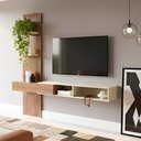 Ver imagem 2 de Painel Ripado Flex p/Tvs até 70”Nicho e Porta Basc – 1,60Mt, 1,80Mt e 2,00Mt - Montagem do Painel Am