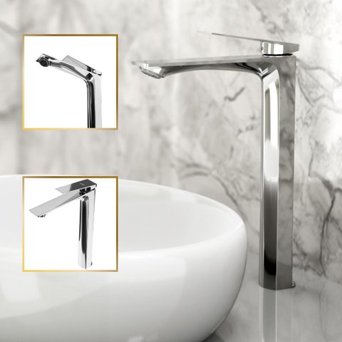 Torneira Misturador para Banheiro 100% Metal Premium Alta Atenas Cromado