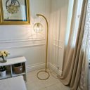 Ver imagem 6 de Luminária de Chão Industrial London Gold Arco Aramada Luxo:dourado