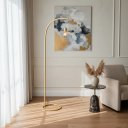 Ver imagem 4 de Luminária de Chão Industrial London Gold Arco Aramada Luxo:dourado