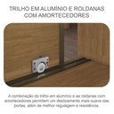 Ver imagem 5 de Guarda Roupa Casal Ambiente Palazzo 3 Portas 6 Gavetas Cumaru 25 Fendi com Espelho – Novo