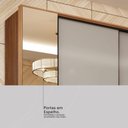 Ver mais imagens de Guarda Roupa Casal 4 Portas com Espelho e 4 Gavetas Estônia - Amêndola/nude Prime Tx