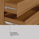 Ver imagem 6 de Guarda Roupa Casal 4 Portas com Espelho e 4 Gavetas Estônia - Amêndola/nude Prime Tx