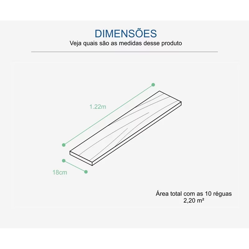 Piso vinílico Clicado EspaçoFloor Solid Plank Easy Accord Caixa c/ 2,20m² - 4