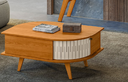 Ver imagem 1 de Mesa de Centro Indianápolis para Sala de Estar Cinamomo Off White Madetec