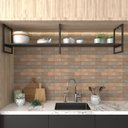 Ver imagem 1 de Nicho Industrial Suspenso para Cozinha - Prateleira Decorativa