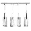 Ver imagem 2 de Lustre Para Sala Clearcrillic Quadruplo Cristal Acrílico