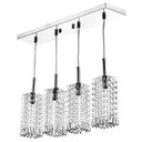 Ver imagem 1 de Lustre Para Sala Clearcrillic Quadruplo Cristal Acrílico