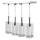 Ver imagem 3 de Lustre Para Sala Clearcrillic Quadruplo Cristal Acrílico