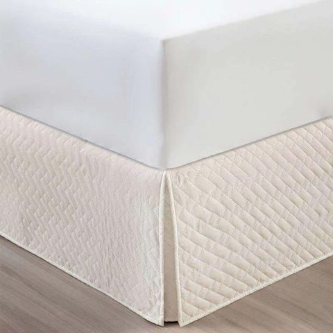 Saia Cama Corttex - Solteiro - Marfim