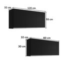 Ver imagem 3 de Cozinha Modulada 10 P 4 G Andreia 240 Cm Preto Reajl Moveis