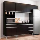 Ver imagem 1 de Cozinha Modulada 10 P 4 G Andreia 240 Cm Preto Reajl Moveis