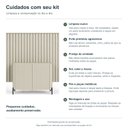 Ver imagem 4 de Kit Smart com Buffet Bend Frisado Principal Incolar Luna Metal Preto