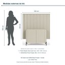 Ver imagem 3 de Kit Smart com Buffet Bend Frisado Principal Incolar Luna Metal Preto