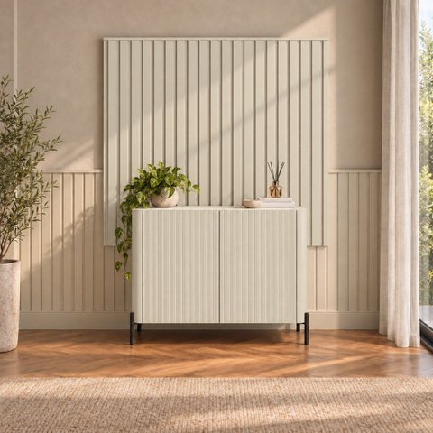Kit Smart com Buffet Bend Frisado Principal Incolar Luna Metal Preto