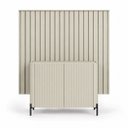 Ver imagem 2 de Kit Smart com Buffet Bend Frisado Principal Incolar Luna Metal Preto