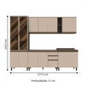 Ver imagem 4 de Cozinha Completa Connect 13 Portas 2 Gavetas 100% Mdf Duna/cristal - Henn