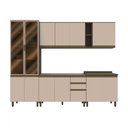Ver imagem 2 de Cozinha Completa Connect 13 Portas 2 Gavetas 100% Mdf Duna/cristal - Henn