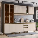 Ver imagem 1 de Cozinha Completa Connect 13 Portas 2 Gavetas 100% Mdf Duna/cristal - Henn