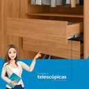 Ver imagem 6 de Guarda Roupa Casal 8 Portas 4 Gavetas Master New c/ Pés Cinamomo