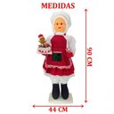 Ver imagem 2 de Boneco Natalino Mamãe Noel Confeiteira Cozinha Chefe de 90cm