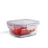 Pote de Vidro 550ml Hermético Marmita com Tampa de Plástico Quadrado - Oikos - 2